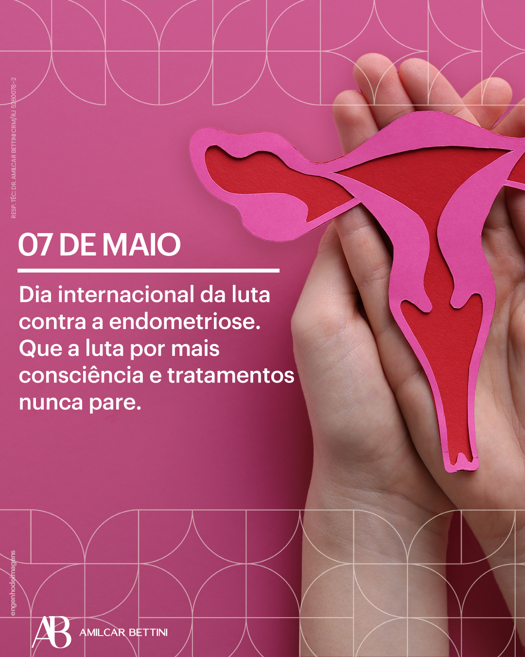 Hoje celebramos o "dia mundial de conscientização sobre a endometriose".