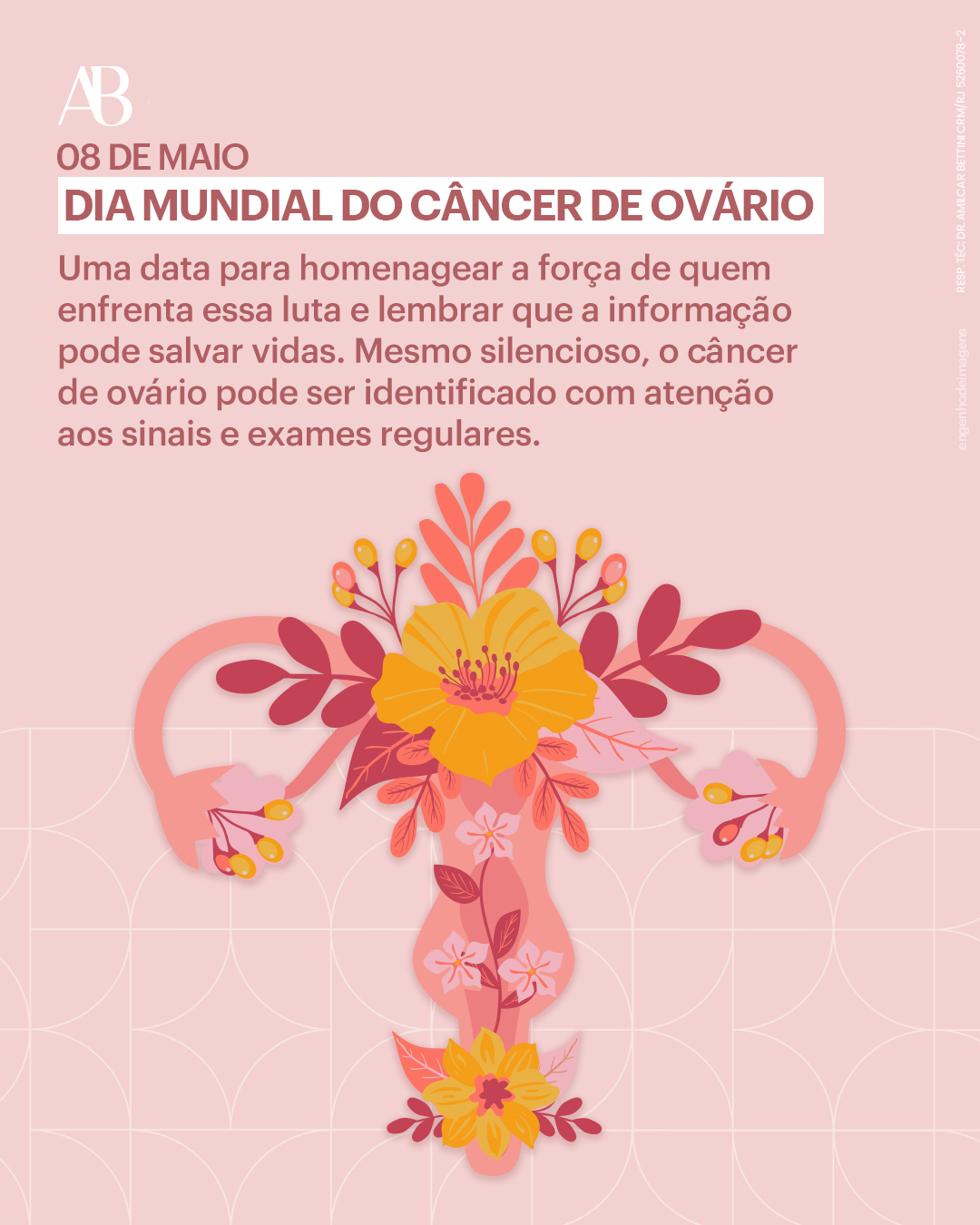Hoje é dia de reforçar a importância da conscientização sobre um dos tipos de câncer ginecológico.